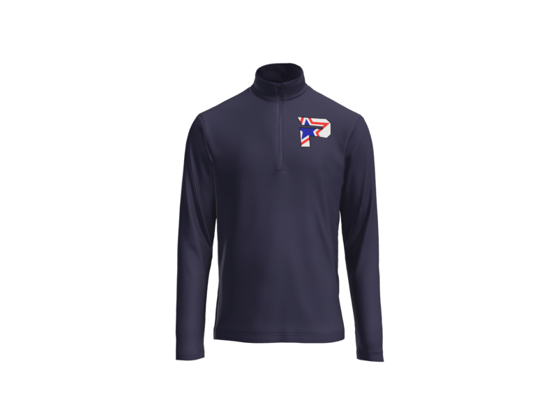 Lightweight 1/4 zip Pullover Left Chest Logo