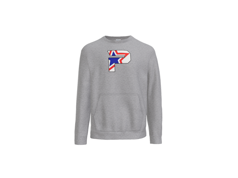 Core Fleece Crewneck Pocket Sweatshirt Large "P" Logo
