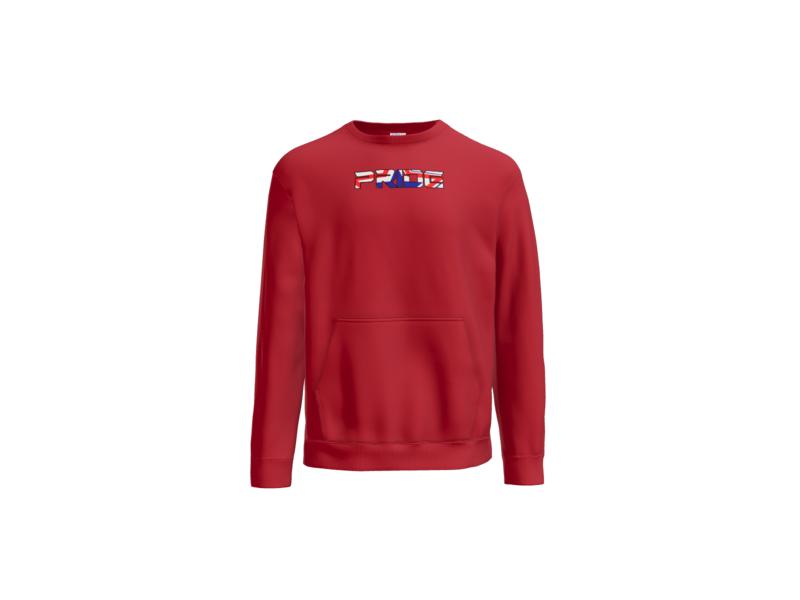 Core Fleece Crewneck Pocket Sweatshirt Pride Logo