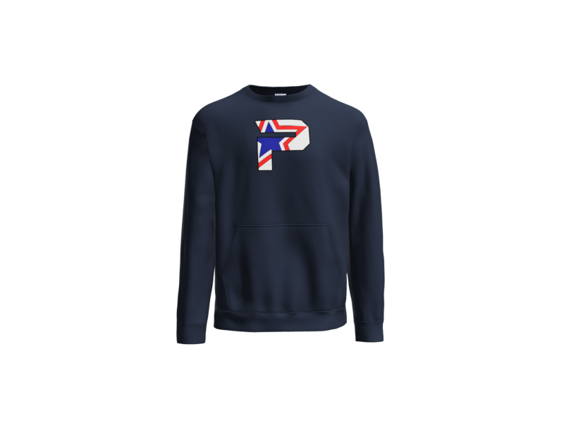 Core Fleece Crewneck Pocket Sweatshirt Large "P" Logo