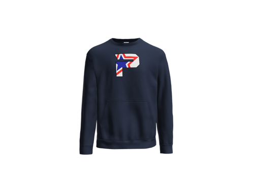 Core Fleece Crewneck Pocket Sweatshirt Large "P" Logo
