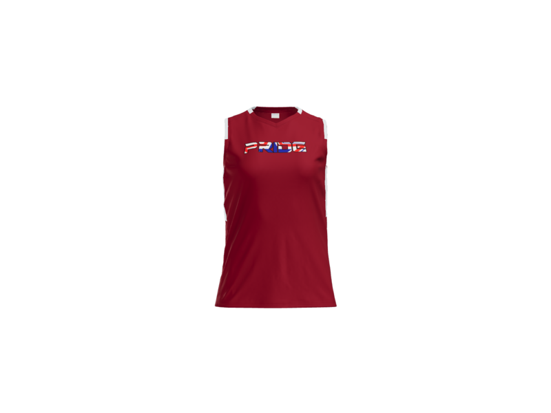 Women’s Club Sleeveless V-Neck Pride Logo