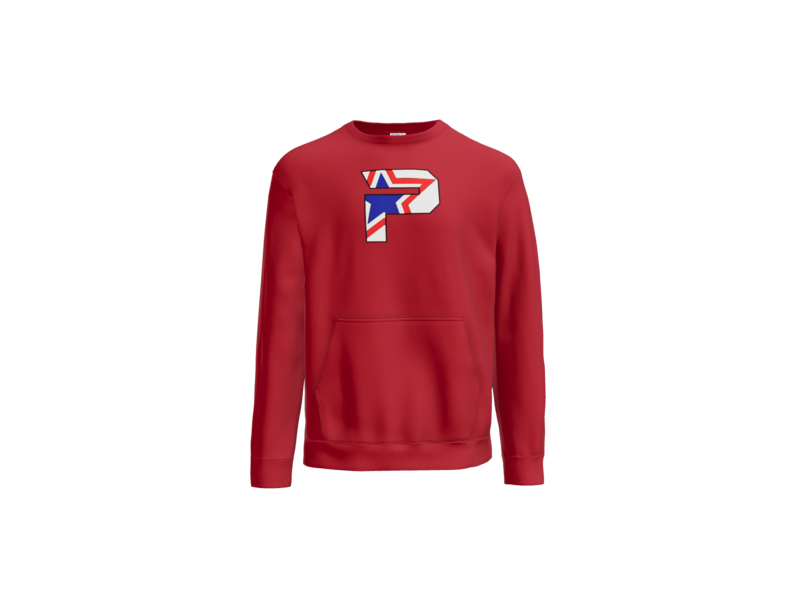 Core Fleece Crewneck Pocket Sweatshirt Large "P" Logo
