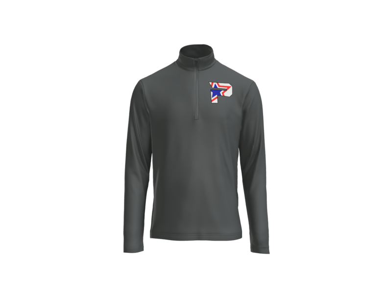 Lightweight 1/4 zip Pullover Left Chest Logo