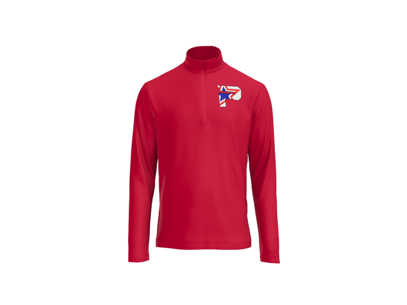 Lightweight 1/4 zip Pullover Left Chest Logo