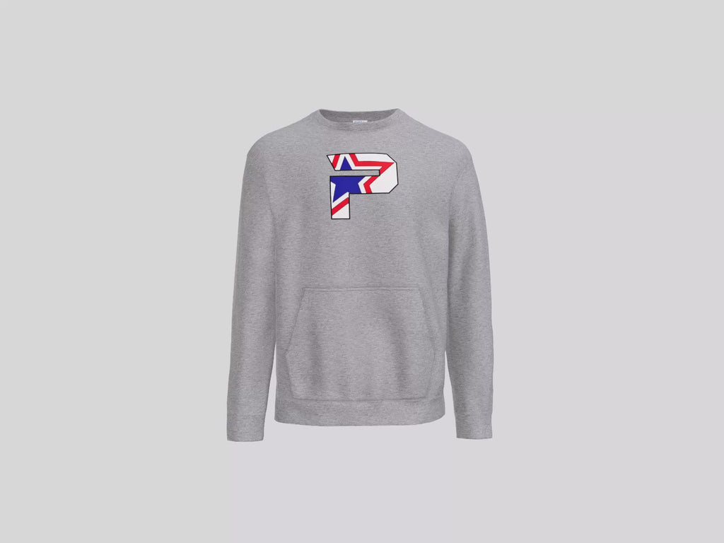 Core Fleece Crewneck Pocket Sweatshirt Large "P" Logo