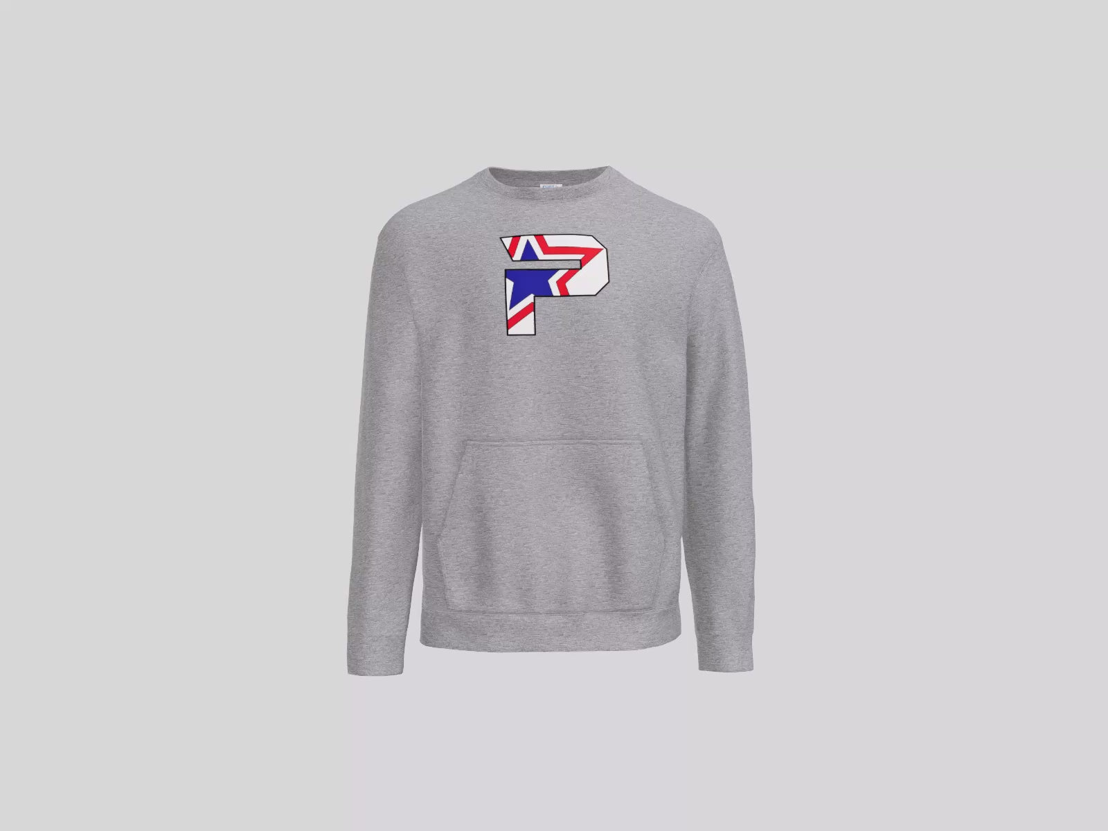 Core Fleece Crewneck Pocket Sweatshirt Large "P" Logo