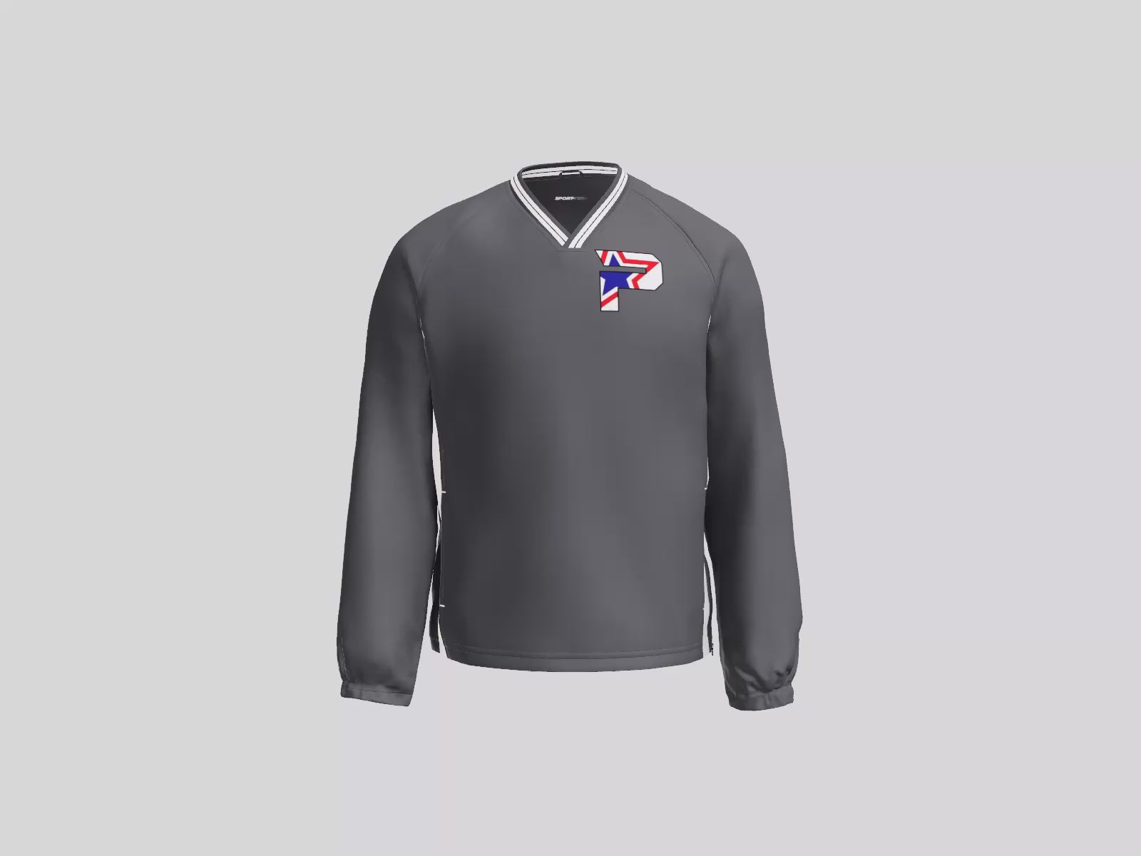 V-Neck Raglan Wind Shirt