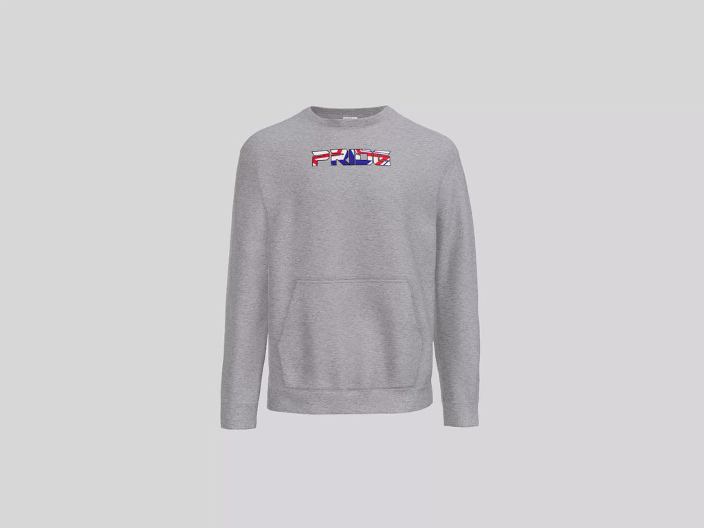 Core Fleece Crewneck Pocket Sweatshirt Pride Logo