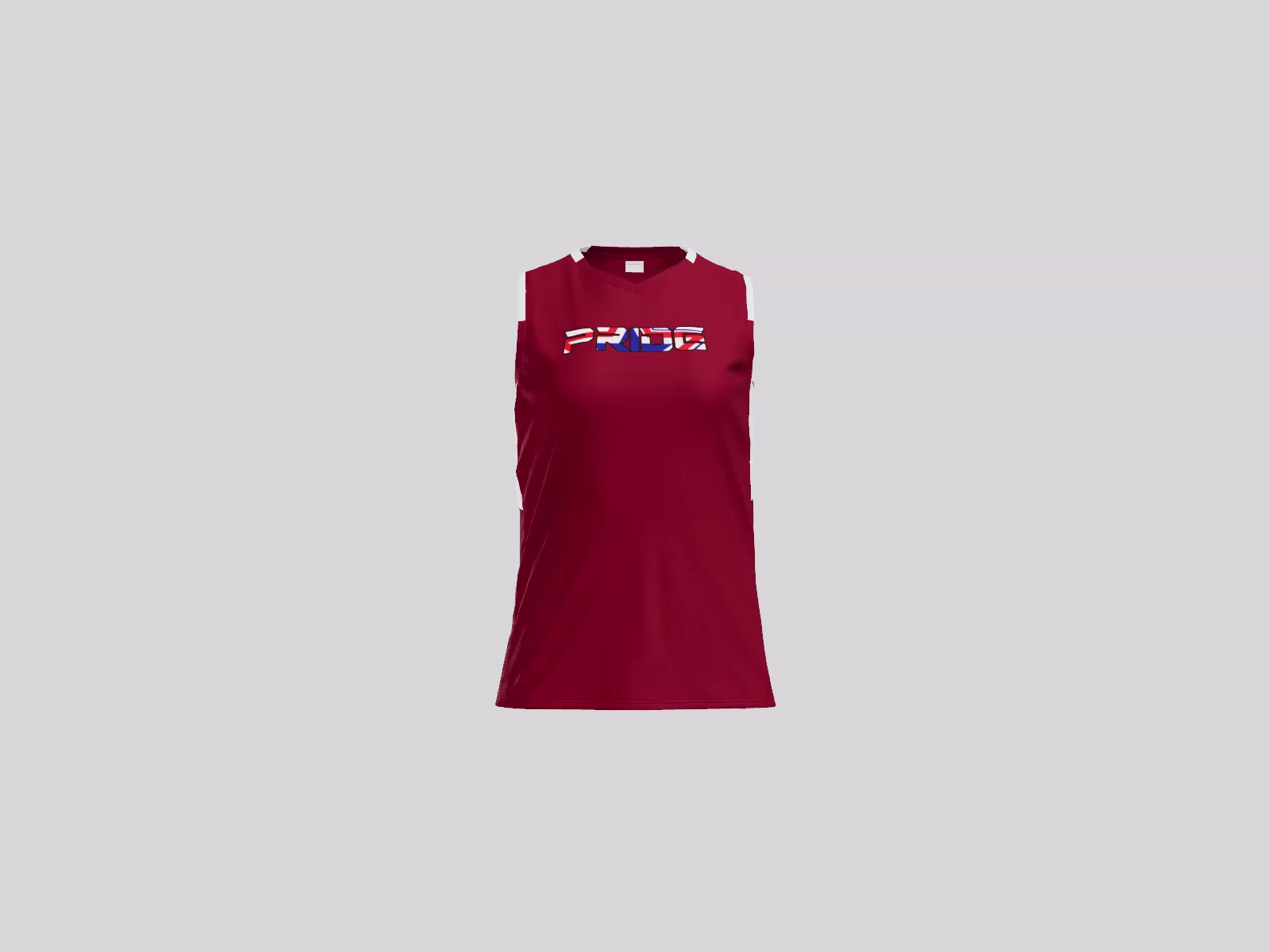 Women’s Club Sleeveless V-Neck Pride Logo