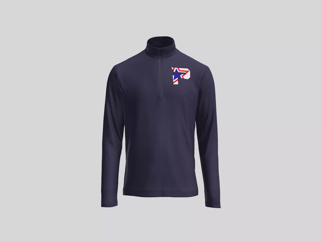 Lightweight 1/4 zip Pullover Left Chest Logo